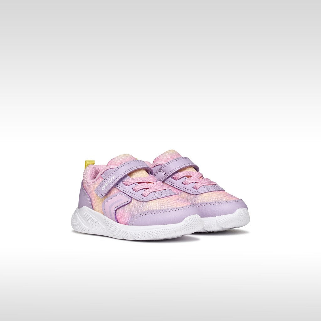 Geox Baby Sprintye Girls Runner Lilac Multi B454TD