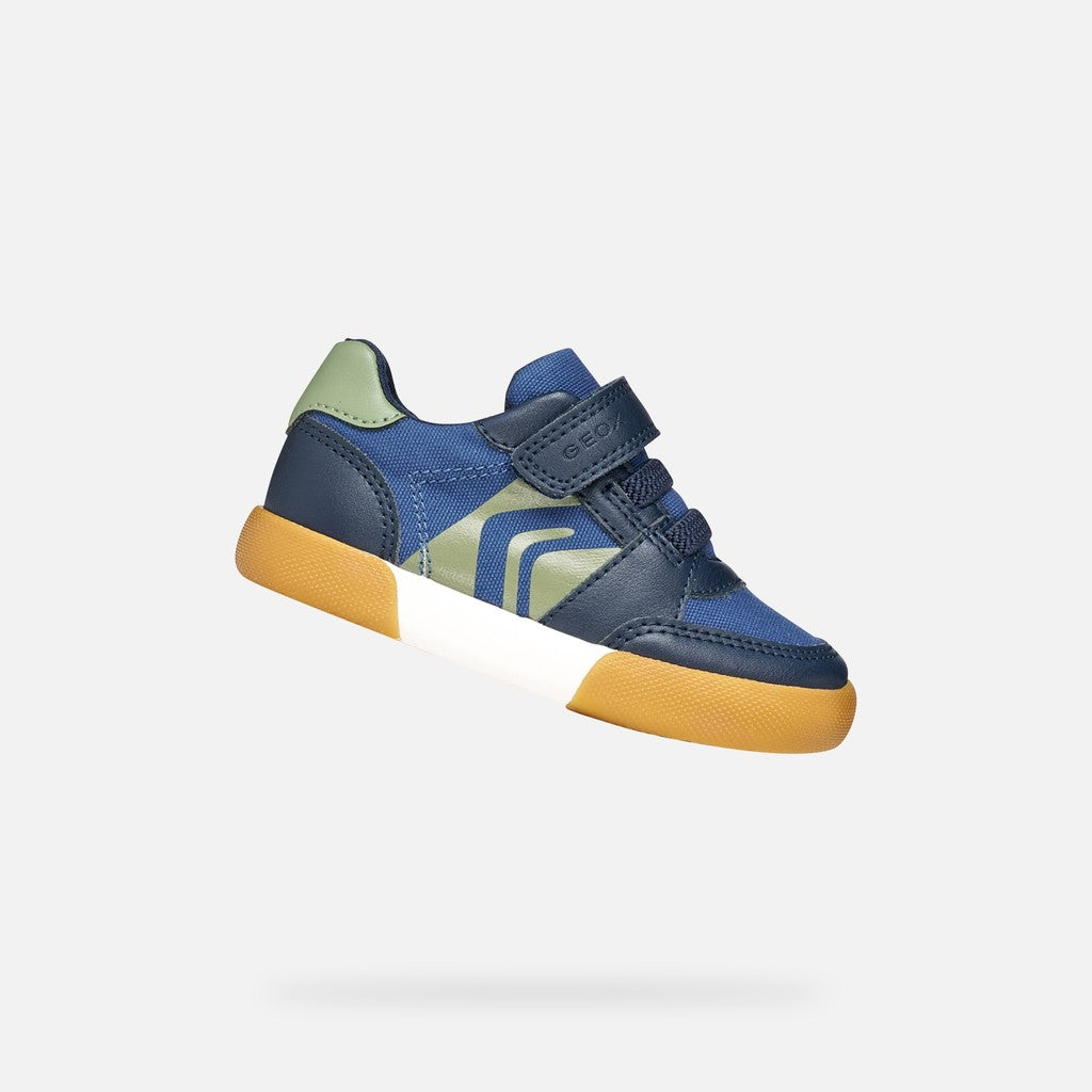 Geox Boys Shoes Gisli Navy Green B551NA