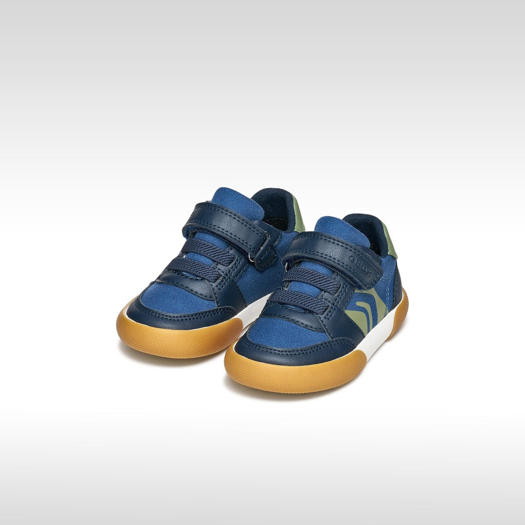Geox Boys Shoes Gisli Navy Green B551NA
