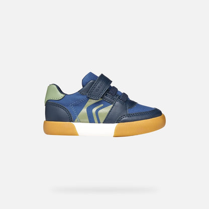 Geox Boys Shoes Gisli Navy Green B551NA