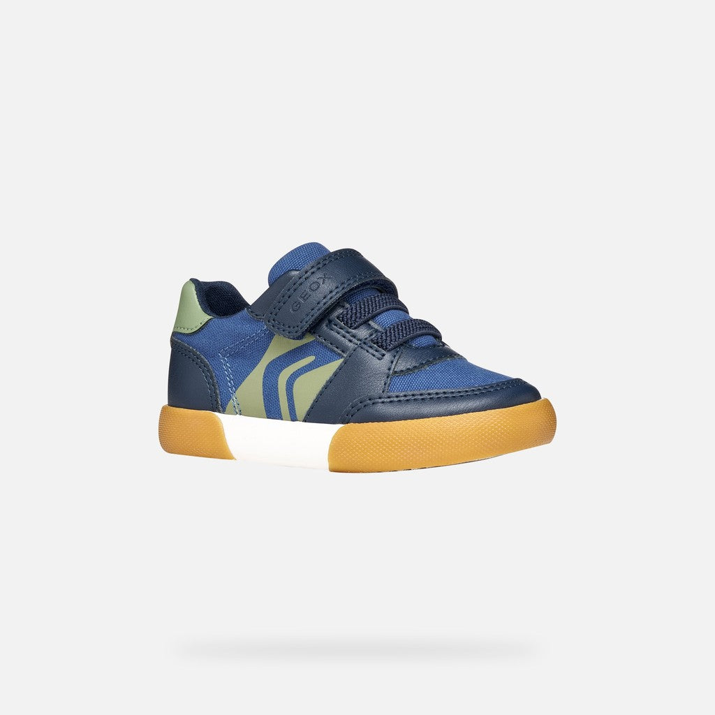 Geox Boys Shoes Gisli Navy Green B551NA