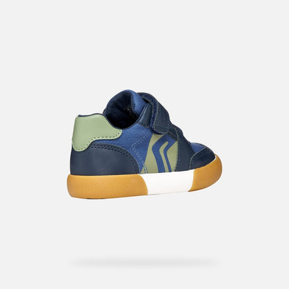 Geox Boys Shoes Gisli Navy Green B551NA