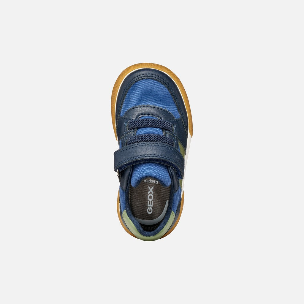 Geox Boys Shoes Gisli Navy Green B551NA