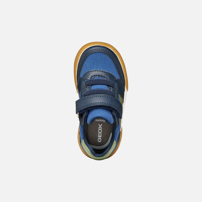 Geox Boys Shoes Gisli Navy Green B551NA