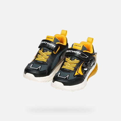 Geox Batman Lights Runner Ciberdron Black Yellow J56LBC