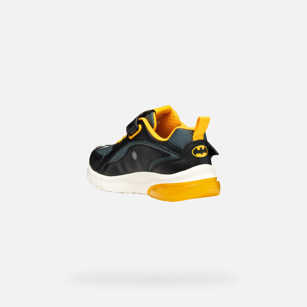 Geox Batman Lights Runner Ciberdron Black Yellow J56LBC