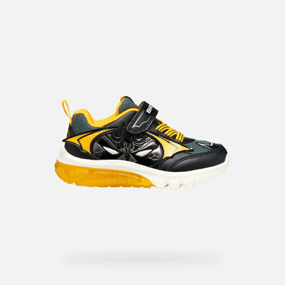 Geox Batman Lights Runner Ciberdron Black Yellow J56LBC