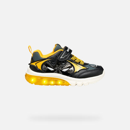 Geox Batman Lights Runner Ciberdron Black Yellow J56LBC