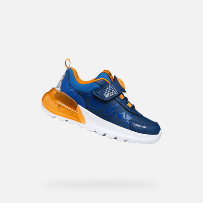 Geox Bugs Bunny Boys Runner Blue Orange J65LYA Activart