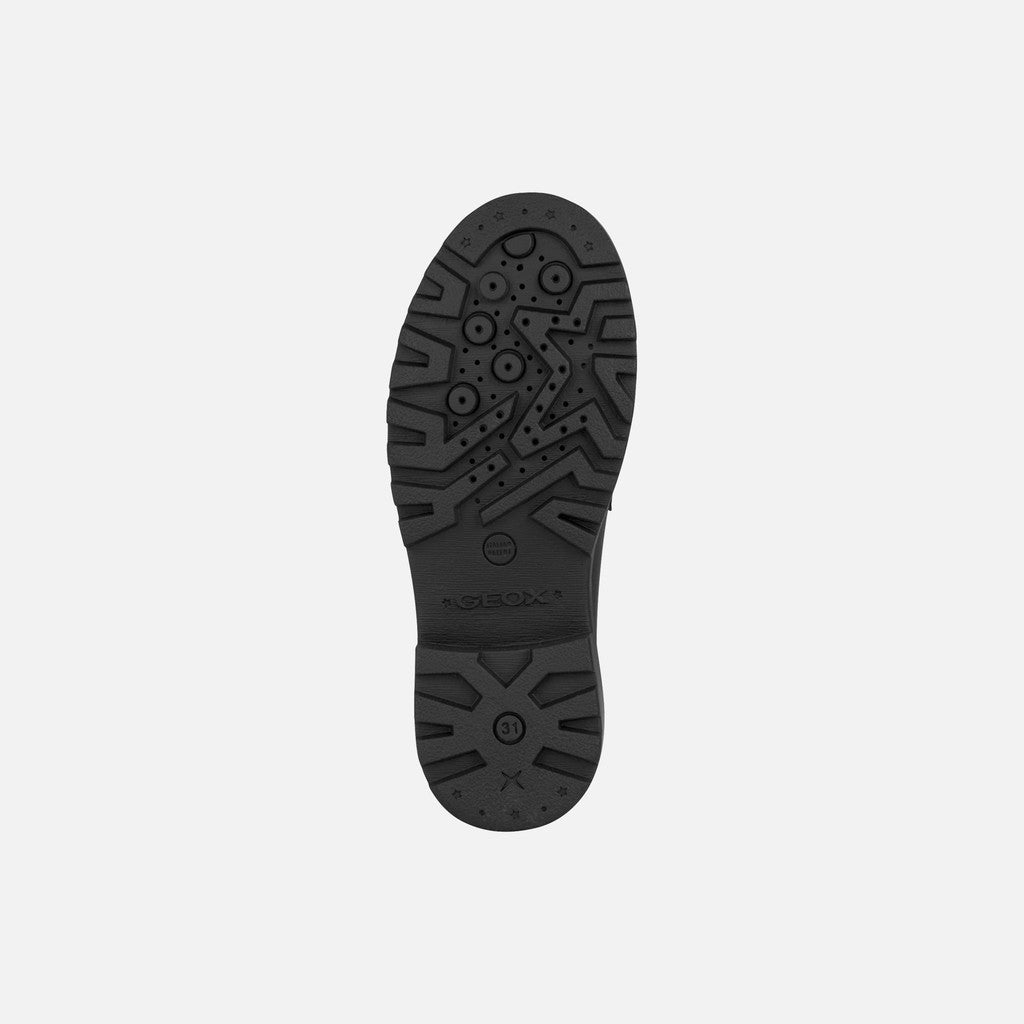Geox Casey Loafer Black Leather Shoe J3620C