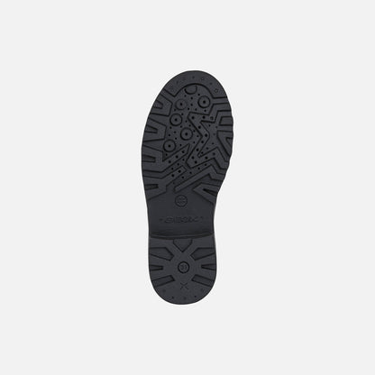 Geox Casey Lace Up Black Leather Shoe J0420C