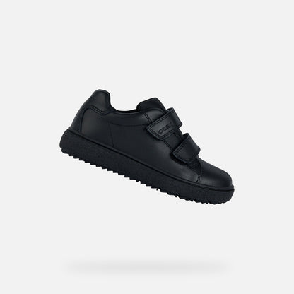 Geox Thelevan Black Leather Shoe J36LLD