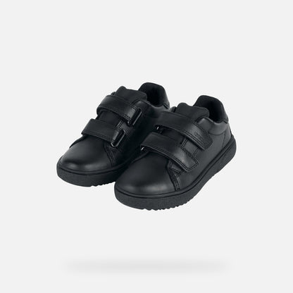 Geox Thelevan Black Leather Shoe J36LLD