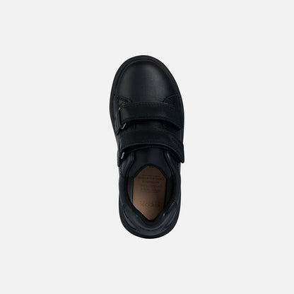 Geox Thelevan Black Leather Shoe J36LLD