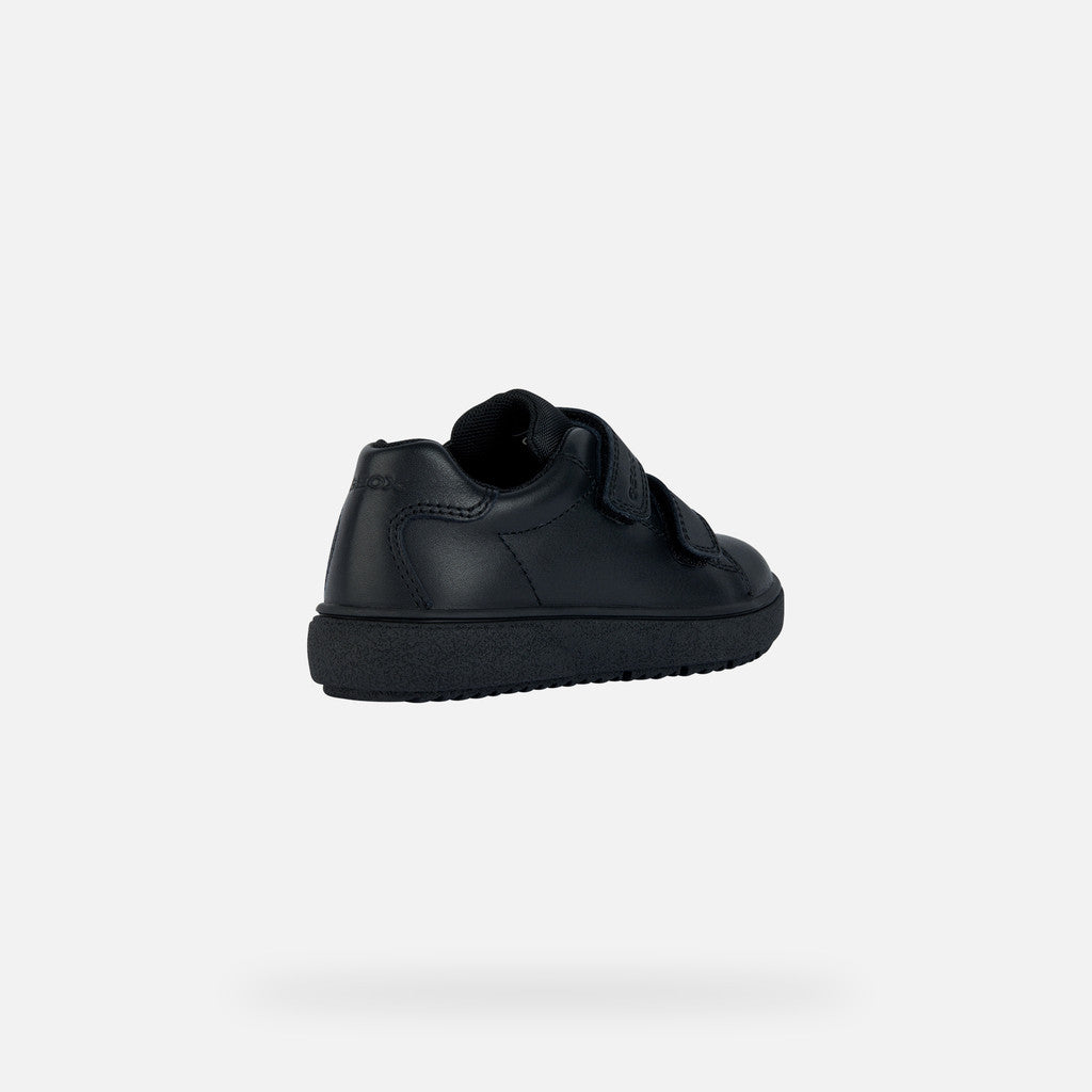 Geox Thelevan Black Leather Shoe J36LLD