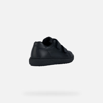 Geox Thelevan Black Leather Shoe J36LLD