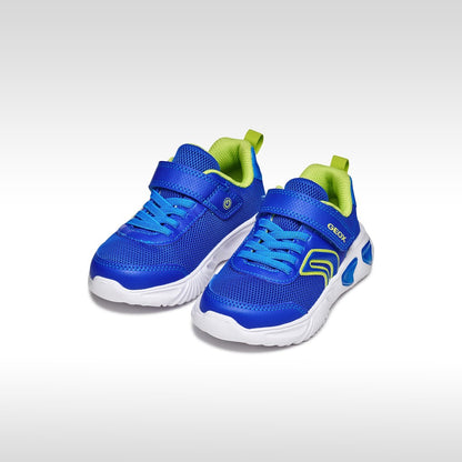 Geox Lights Trainer Assister Blue Lime J45DZC