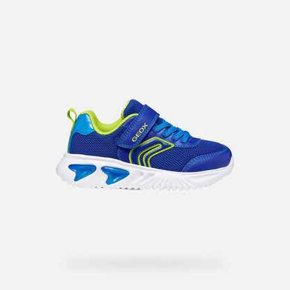Geox Lights Trainer Assister Blue Lime J45DZC