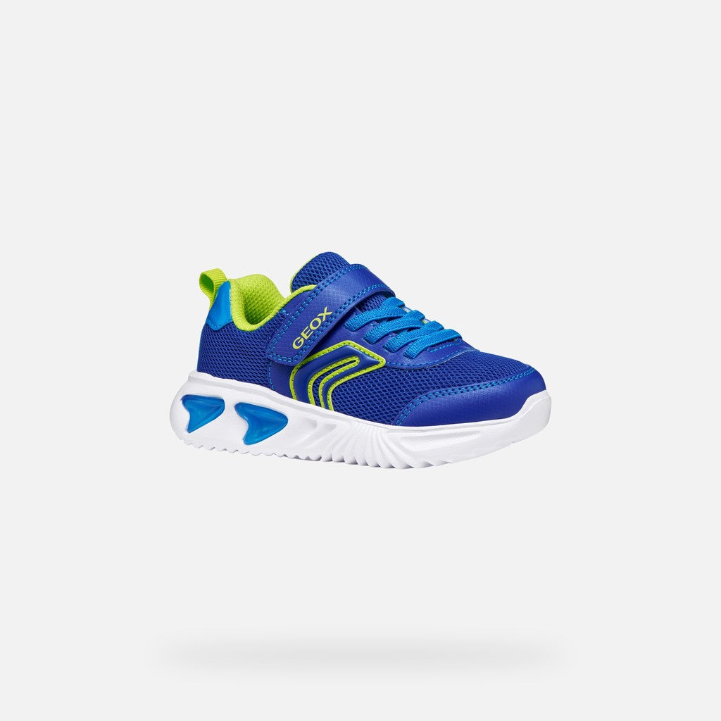 Geox Lights Trainer Assister Blue Lime J45DZC