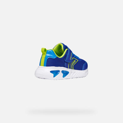 Geox Lights Trainer Assister Blue Lime J45DZC