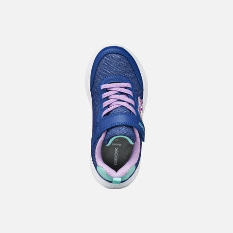 Geox Trainer Glitter Navy Lilac Star Sprintye J55FWA