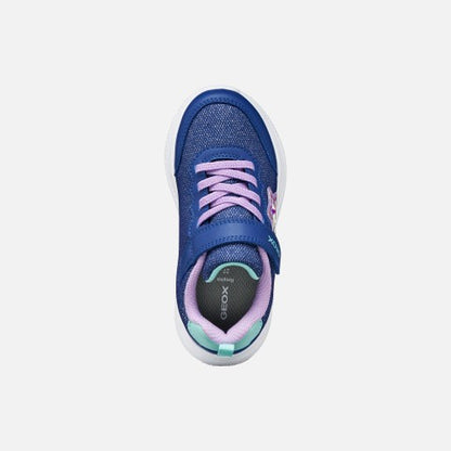 Geox Trainer Glitter Navy Lilac Star Sprintye J55FWA