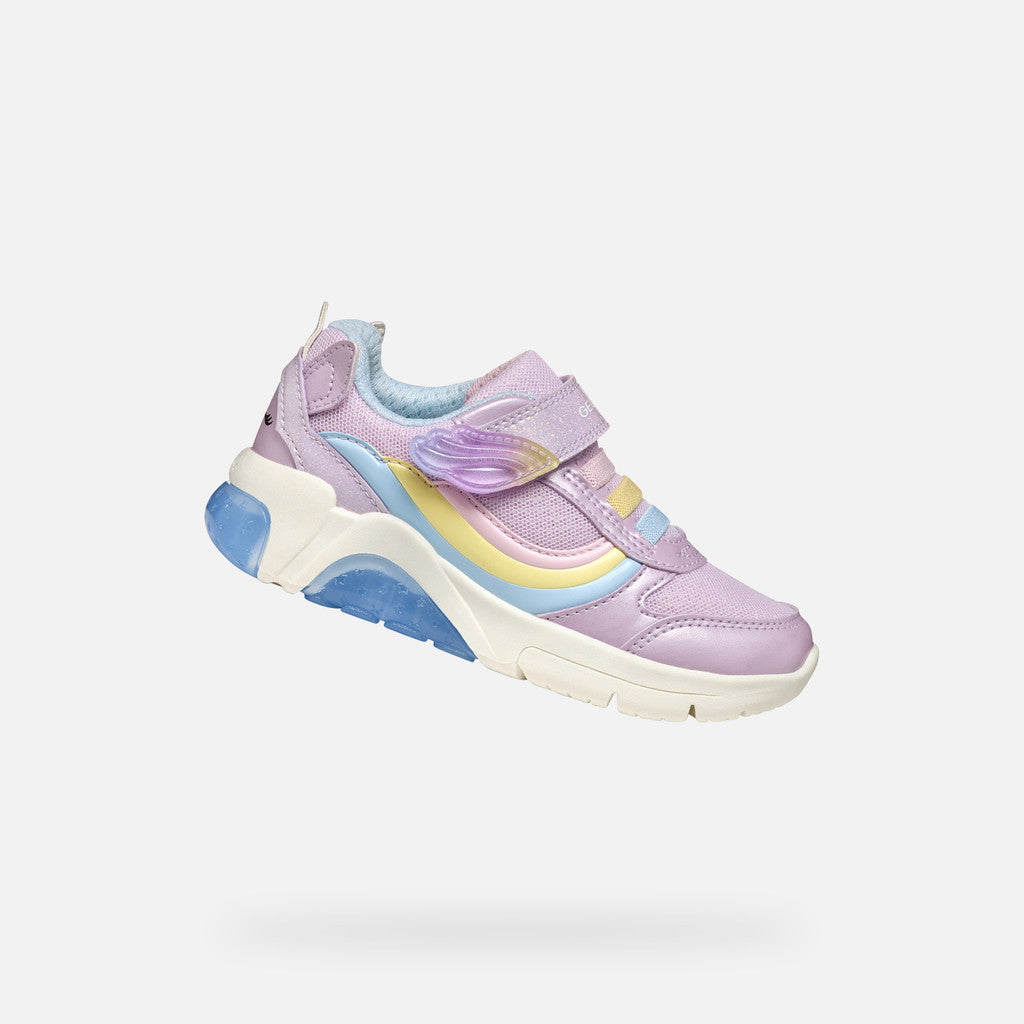 Geox Unicorn Lights Runner Fadinlight Lilac J55M4A