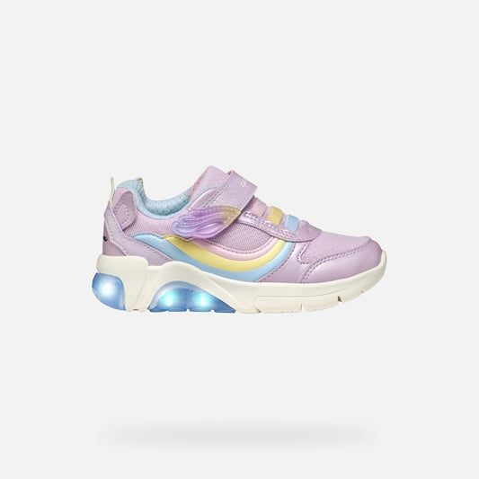 Geox Unicorn Lights Runner Fadinlight Lilac J55M4A