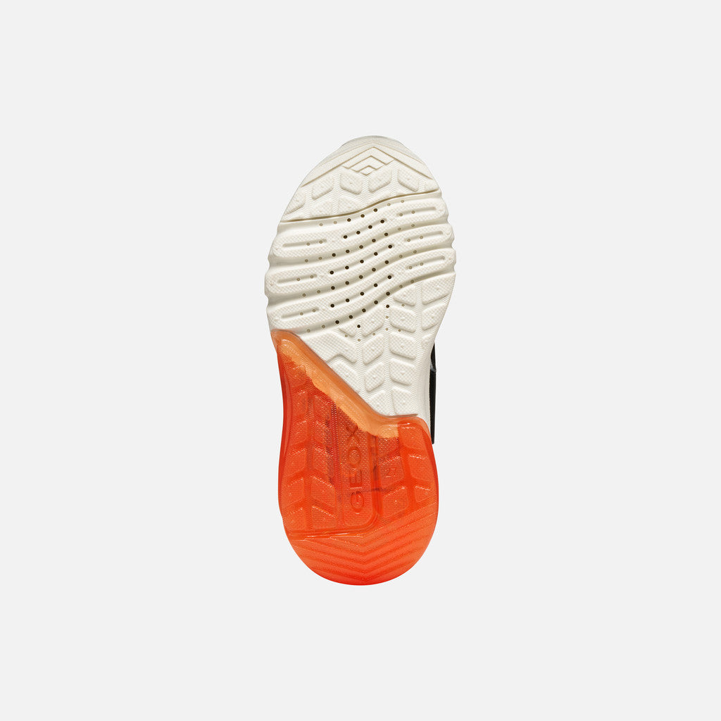 Geox Harry Potter Snitch Lights Runners Ciberdron Black Orange J56LBH