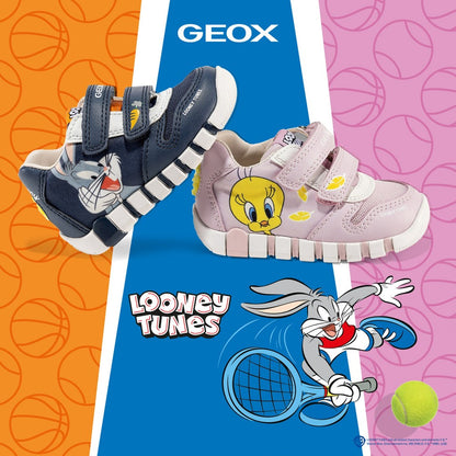 Geox Bugs Bunny Lupidoo Navy Shoes B6555B