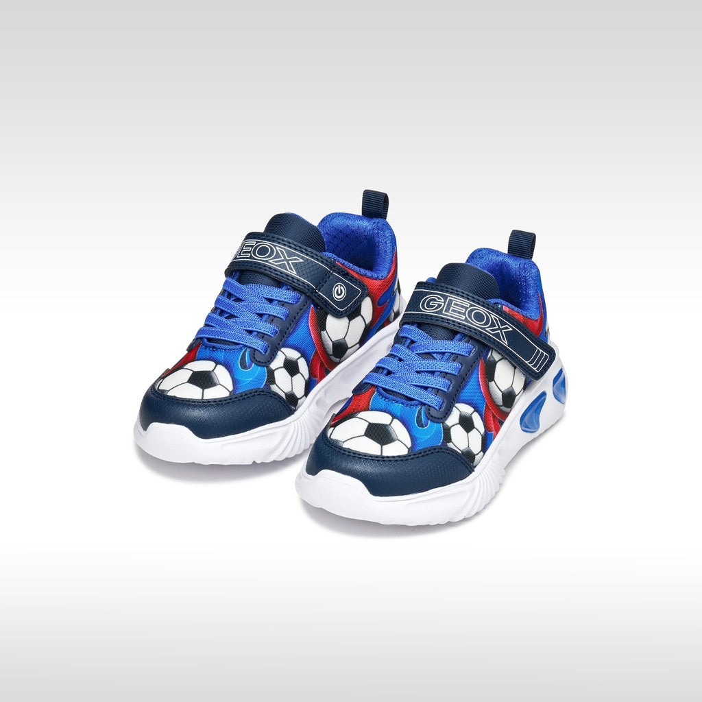 Geox Soccer Lights Runner Navy Blue J45DZB