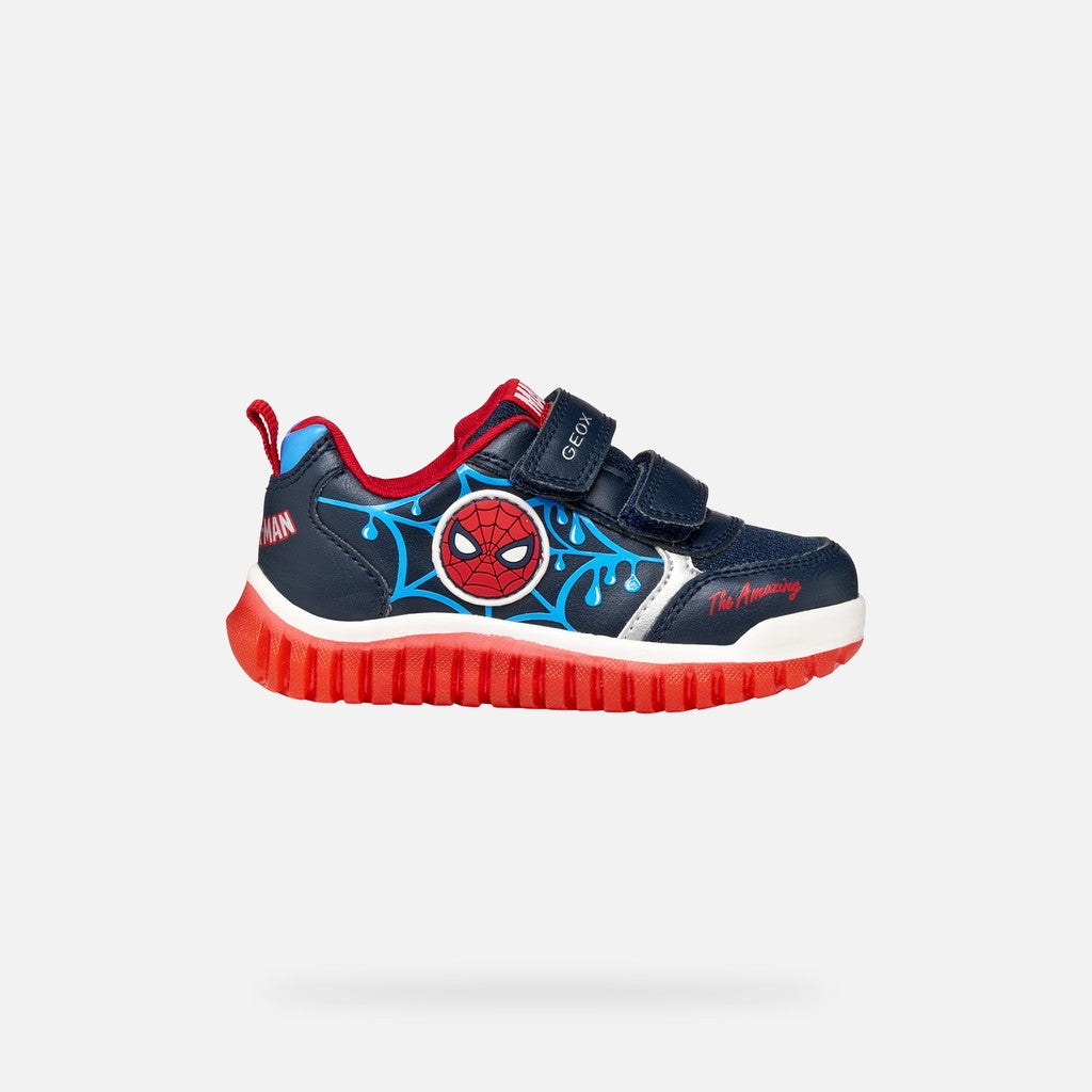 Geox Spiderman Light Up Boys Runners B655ZC