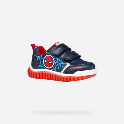 Geox Spiderman Light Up Boys Runners B655ZC