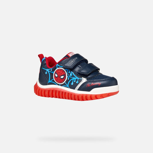 Geox Spiderman Light Up Boys Runners B655ZC