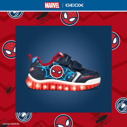 Geox Spiderman Light Up Boys Runners B655ZC