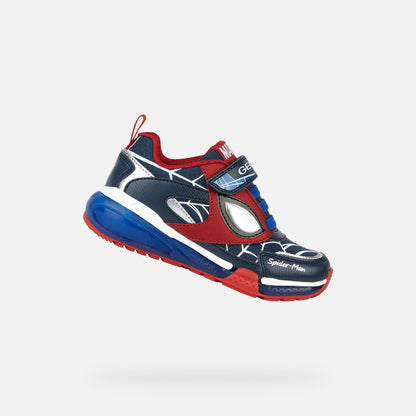 Geox Spiderman Light Up Trainers Bayonyc J36FED