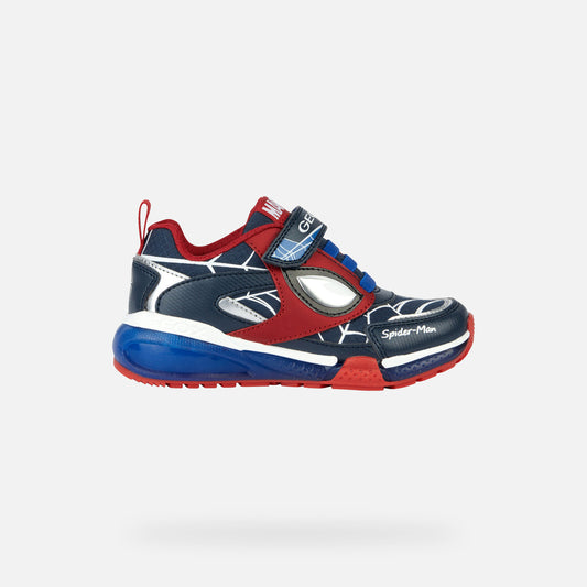 Geox Spiderman Light Up Trainers Bayonyc J36FED