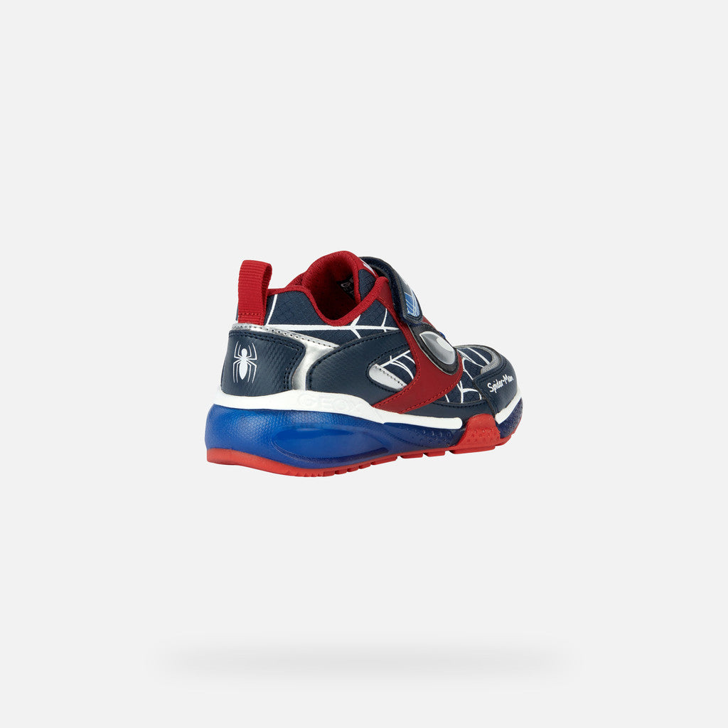 Geox Spiderman Light Up Trainers Bayonyc J36FED