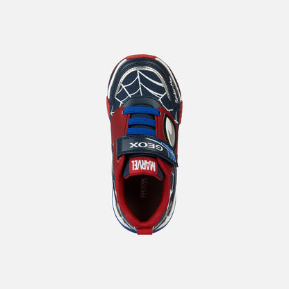 Geox Spiderman Light Up Trainers Bayonyc J36FED
