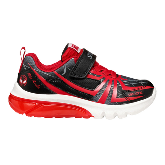Geox Spiderman Lights Runner Black Red J55LBG