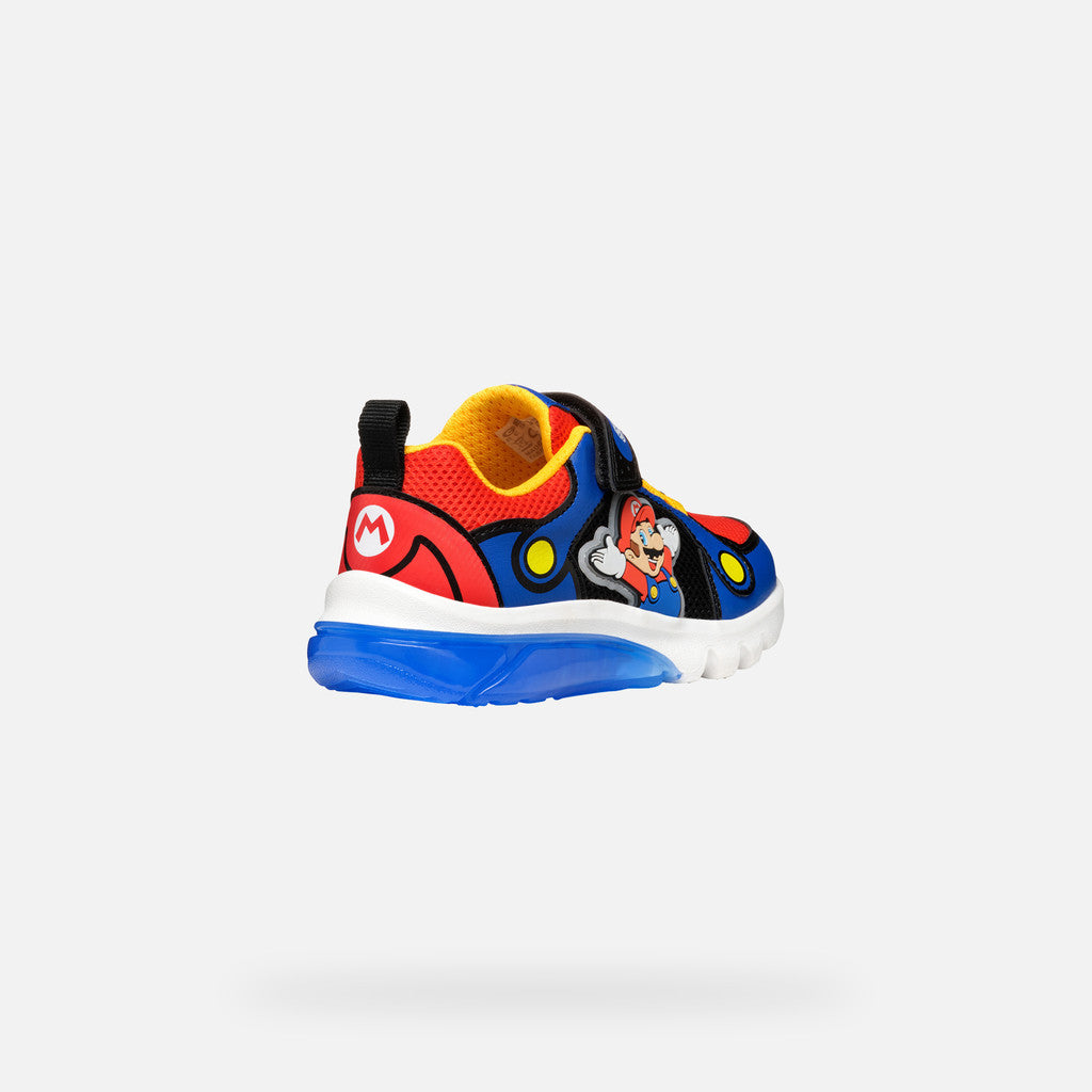 Geox Super Mario Lights Runner Blue Red Ciberdron J55LBF