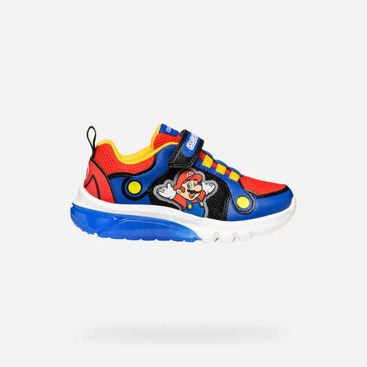 Geox Super Mario Lights Runner Blue Red Ciberdron J55LBF