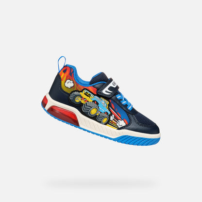 Geox Trucks and Lights Inek Runner Navy Multi J559CE