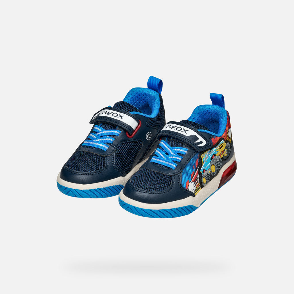 Geox Trucks and Lights Inek Runner Navy Multi J559CE
