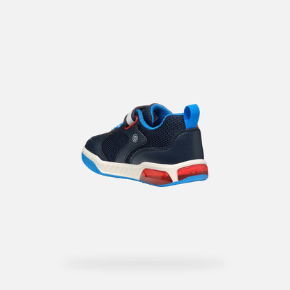 Geox Trucks and Lights Inek Runner Navy Multi J559CE