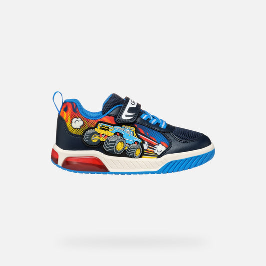 Geox Trucks and Lights Inek Runner Navy Multi J559CE