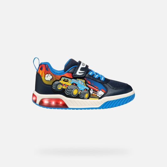 Geox Trucks and Lights Inek Runner Navy Multi J559CE