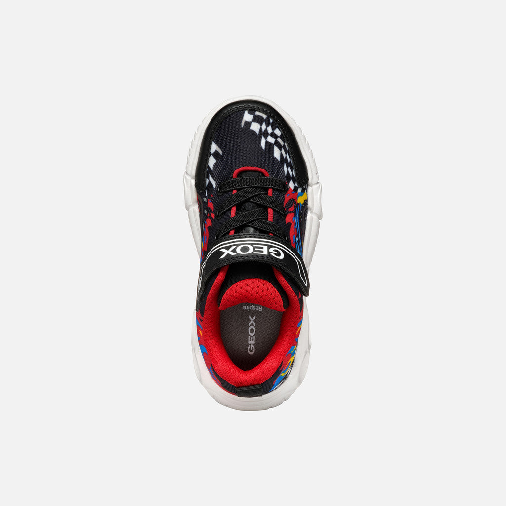 Geox Wroom Truck Boys Lights Trainer  J55GAD