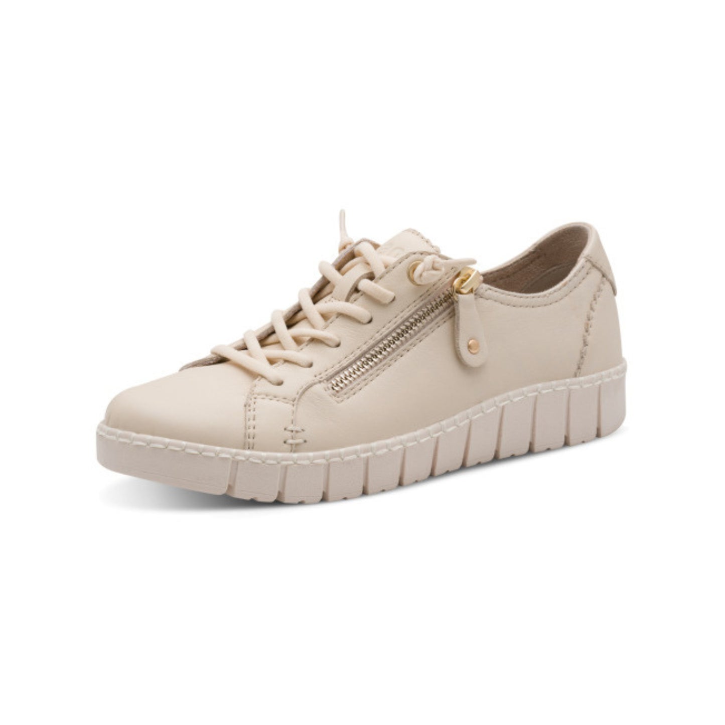 Jana Ladies Laced Trainer with Zip 23704-46