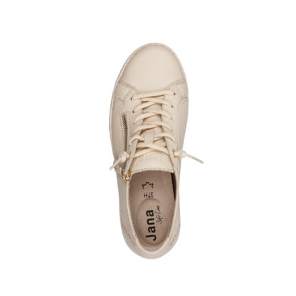 Jana Ladies Laced Trainer with Zip 23704-46